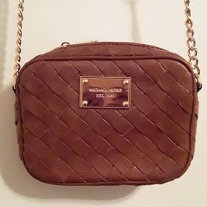 Michael Kors leather crossbody bag.